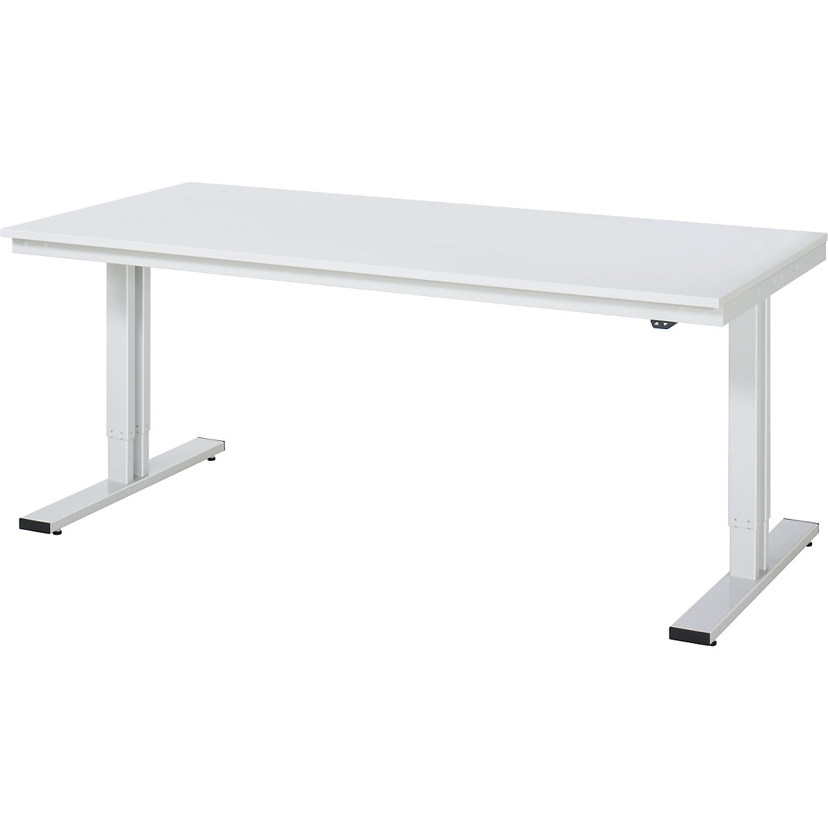 Radni stol, s mogućnošću električnog namještanja visine – RAU, melaminska ploča, nosivost 300 kg, ŠxD 2000 x 1000 mm-7