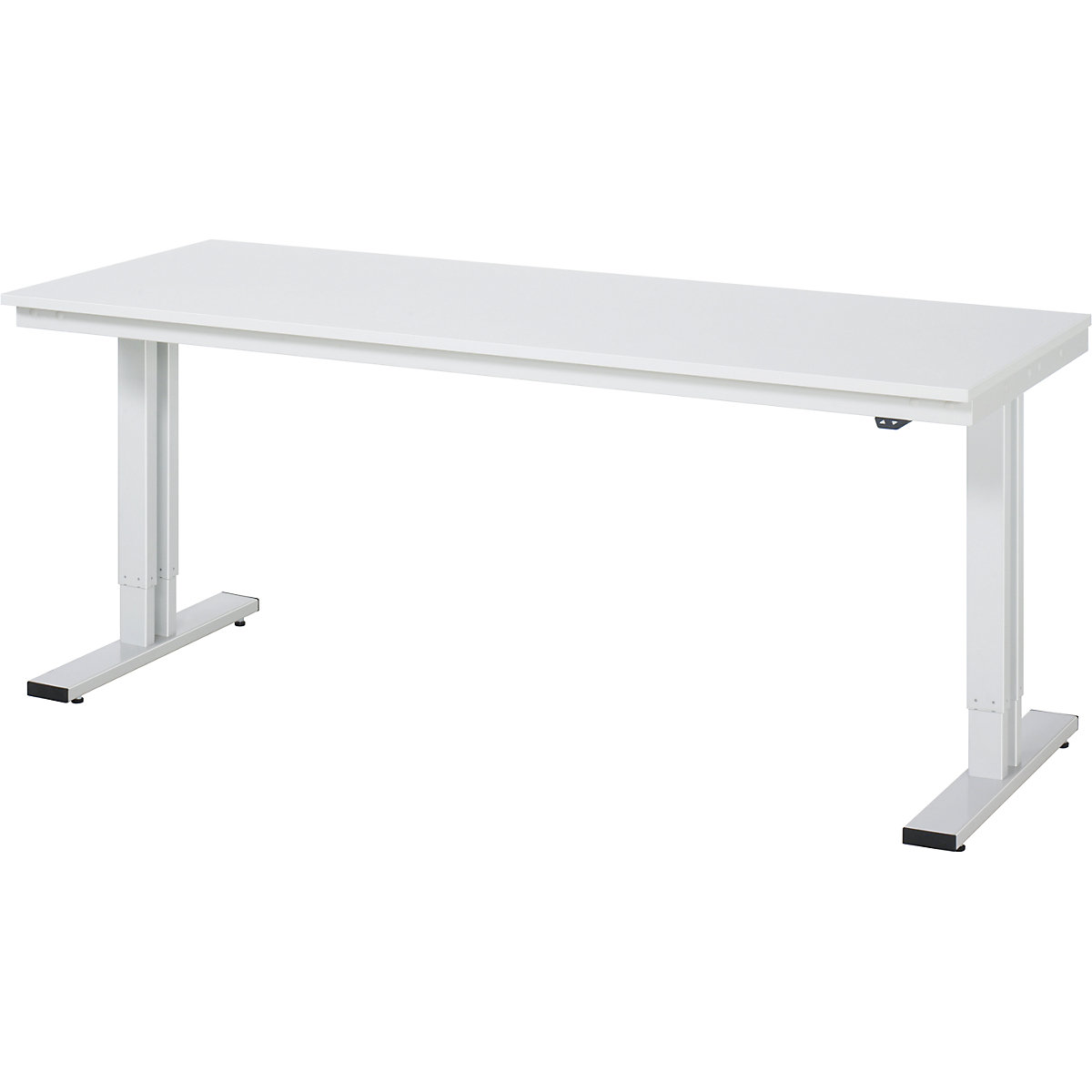 Radni stol, s mogućnošću električnog namještanja visine – RAU, melaminska ploča, nosivost 300 kg, ŠxD 2000 x 800 mm-10