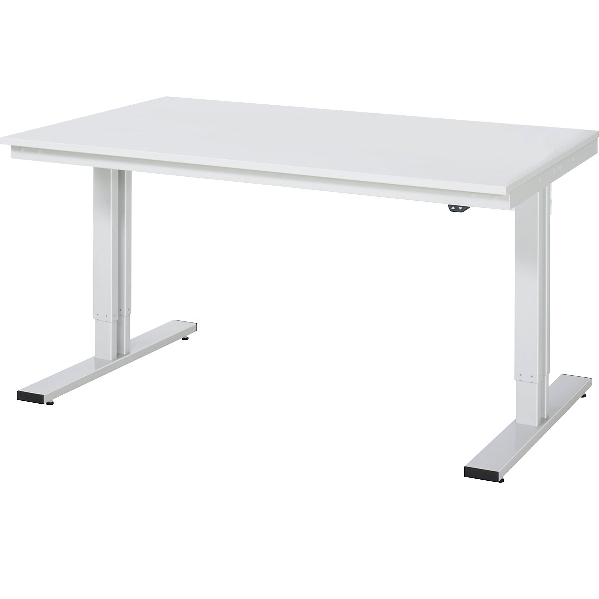 Radni stol, s mogućnošću električnog namještanja visine – RAU, melaminska ploča, nosivost 300 kg, ŠxD 1500 x 1000 mm-8