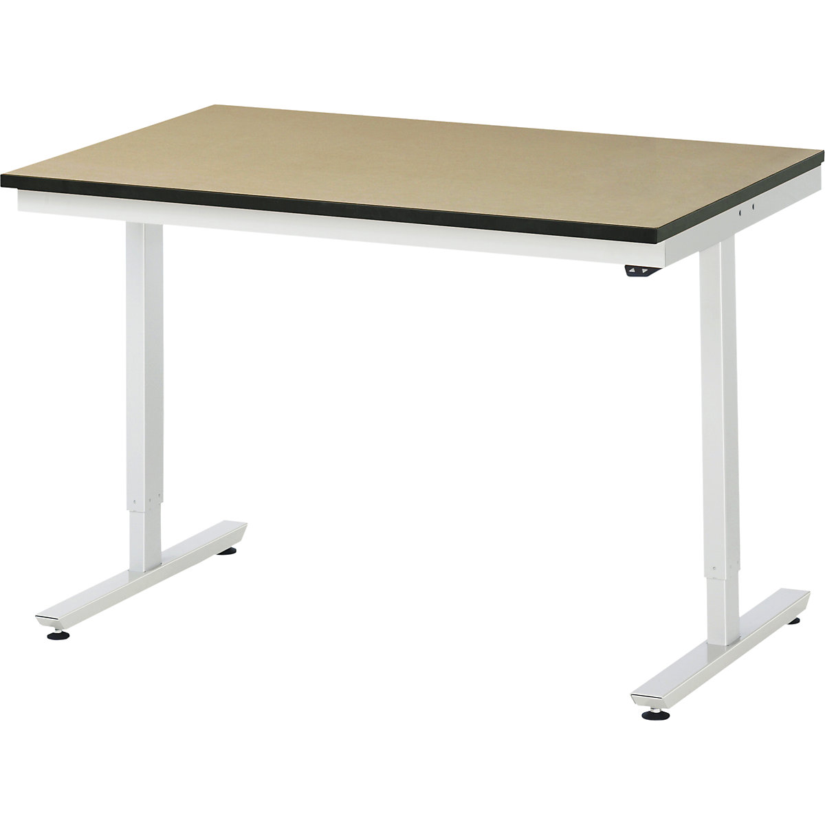 Radni stol, s mogućnošću električnog namještanja visine – RAU, ploča od MDF-a, nosivost 150 kg, ŠxD 1250 x 800 mm-14