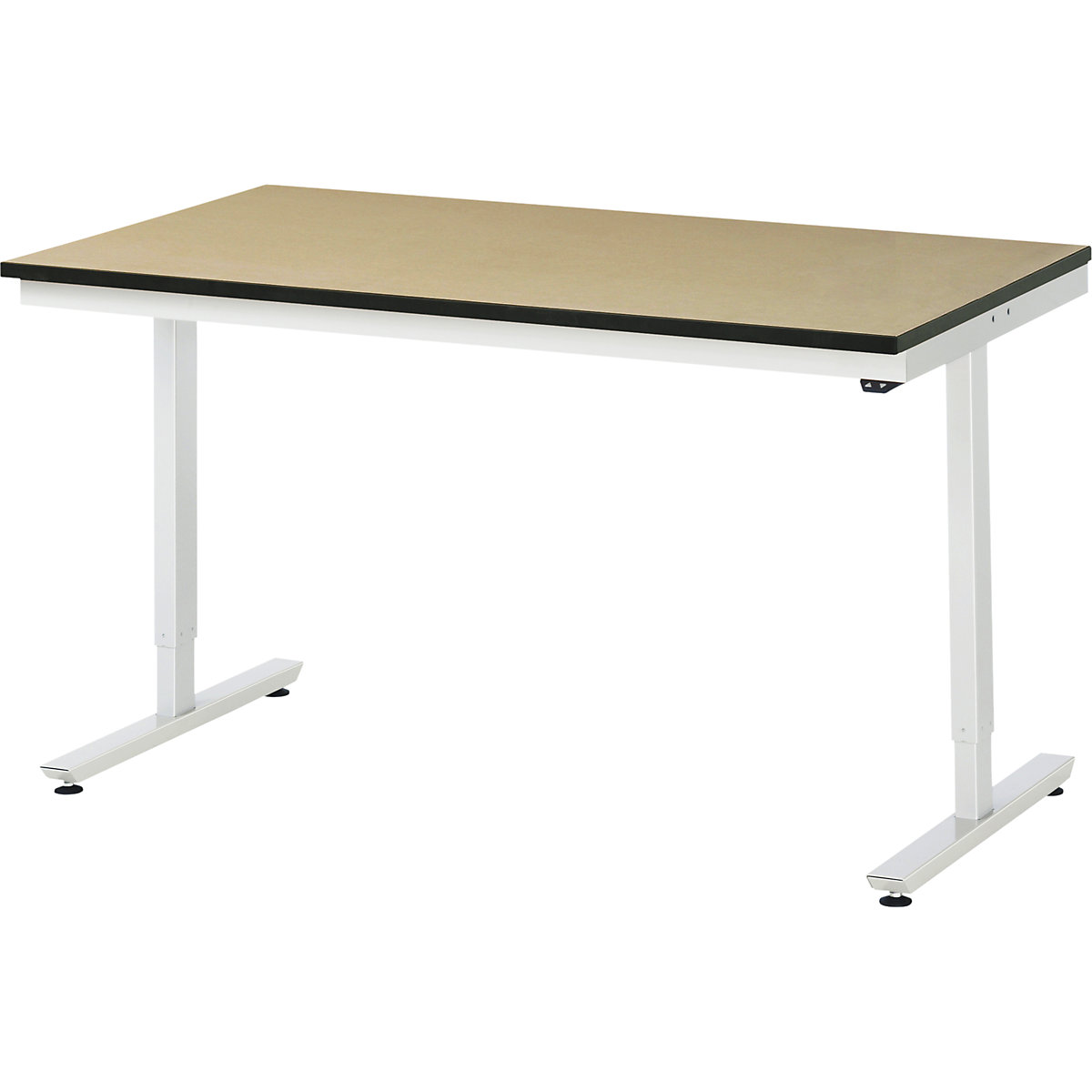 Radni stol, s mogućnošću električnog namještanja visine – RAU, ploča od MDF-a, nosivost 150 kg, ŠxD 1500 x 800 mm-13
