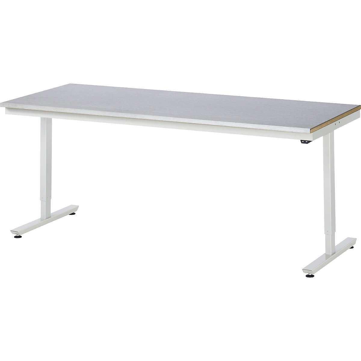 Radni stol, s mogućnošću električnog namještanja visine – RAU, čelična obloga, nosivost 150 kg, ŠxD 2000 x 800 mm-12