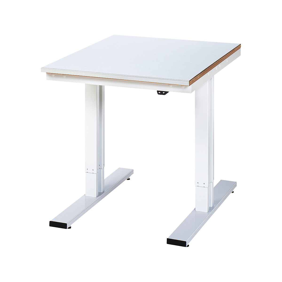 Radni stol, s mogućnošću električnog namještanja visine – RAU, čelična obloga, nosivost 300 kg, ŠxD 750 x 1000 mm-13
