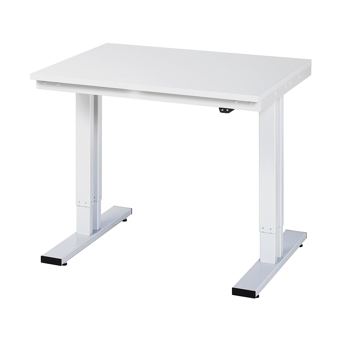 Radni stol, s mogućnošću električnog namještanja visine – RAU, ESD melaminska ploča, nosivost 300 kg, ŠxD 1000 x 800 mm-13