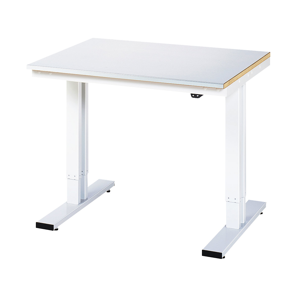 Radni stol, s mogućnošću električnog namještanja visine – RAU, čelična obloga, nosivost 300 kg, ŠxD 1000 x 800 mm-10