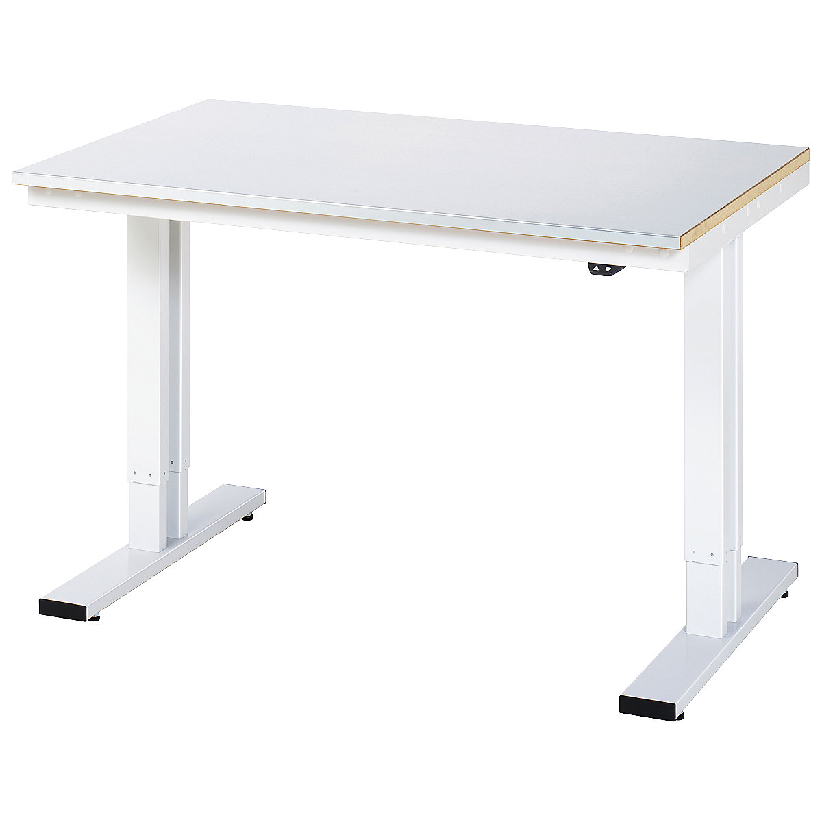 Radni stol, s mogućnošću električnog namještanja visine – RAU, čelična obloga, nosivost 300 kg, ŠxD 1250 x 800 mm-7