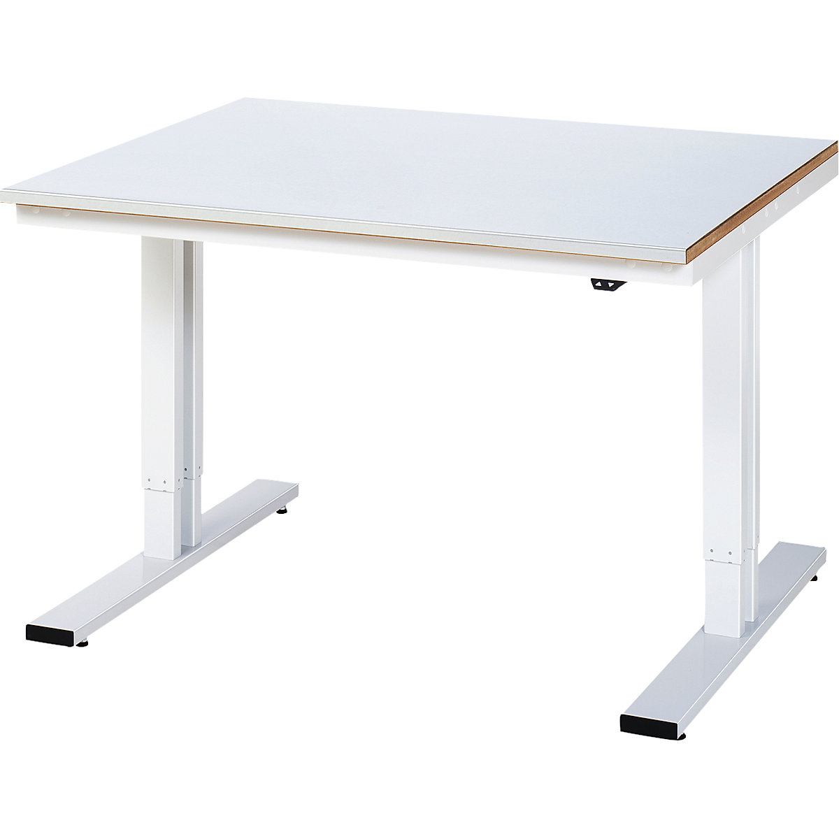 Radni stol, s mogućnošću električnog namještanja visine – RAU, čelična obloga, nosivost 300 kg, ŠxD 1250 x 1000 mm-8