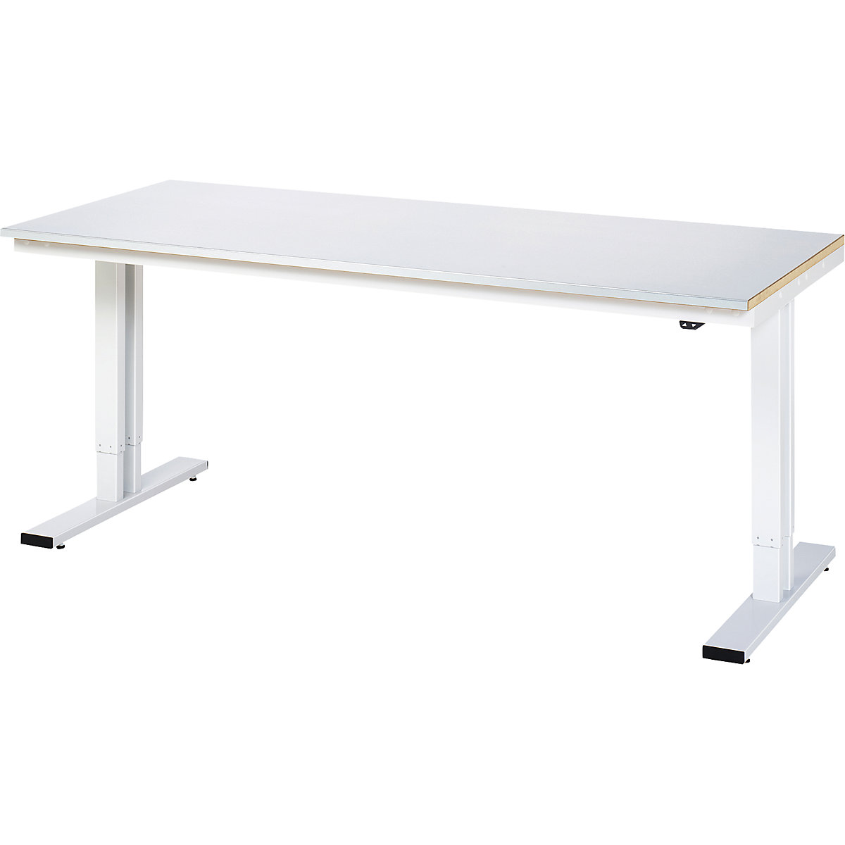 Radni stol, s mogućnošću električnog namještanja visine – RAU, čelična obloga, nosivost 300 kg, ŠxD 2000 x 800 mm-12