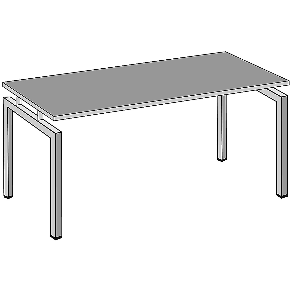 Písací stôl STATUS – eurokraft pro (Zobrazenie produktu 4)-3