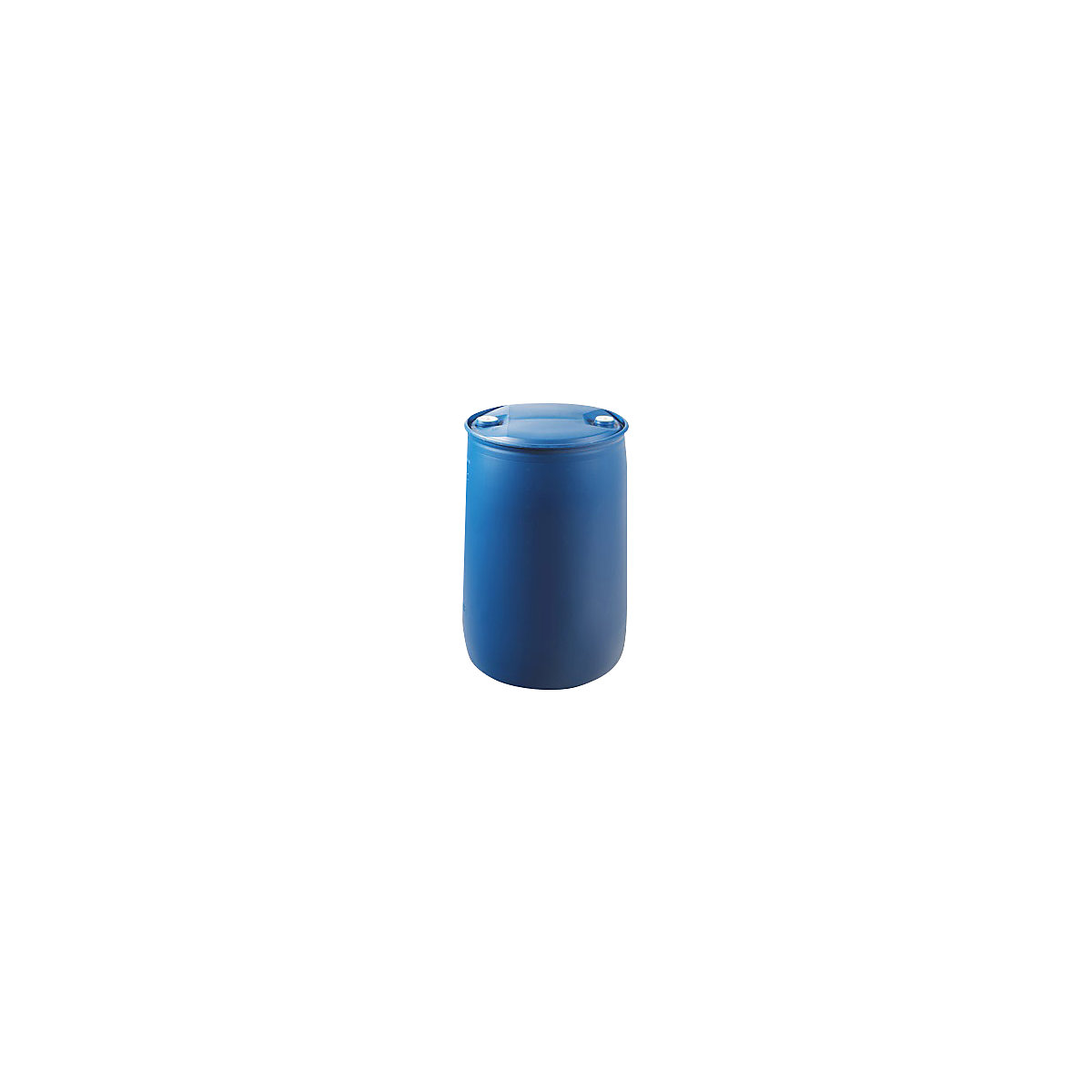 Rögzített tetejű hordó (L-gyűrűs hordó), kék, térfogat 220 l, magasság 935 mm-1