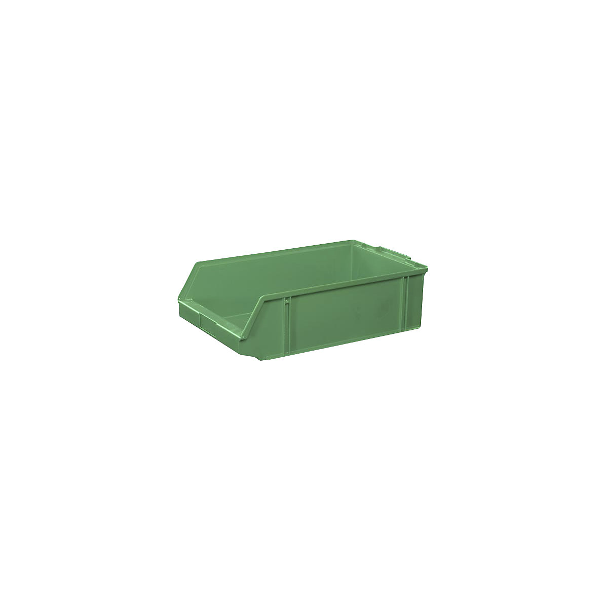 Nyitott tárolódobozok polisztirolból, hossz 500 mm, szé x ma 308 x 145 mm, cs. e. 7 db, zöld