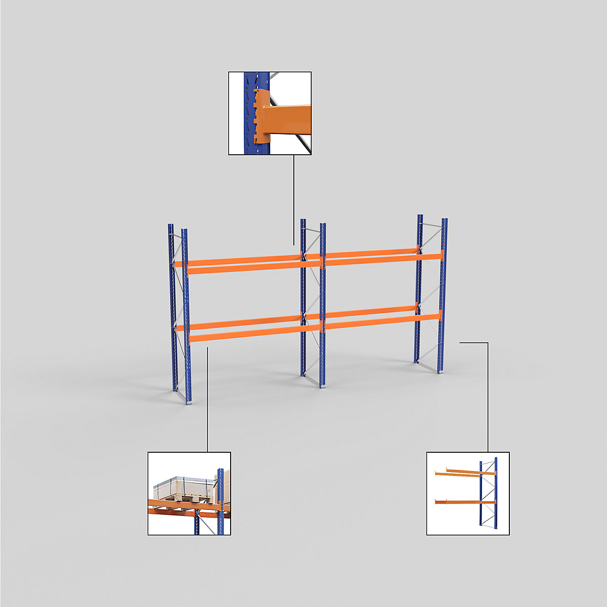 Rayonnage à palettes – eurokraft pro (Illustration du produit 3)-2