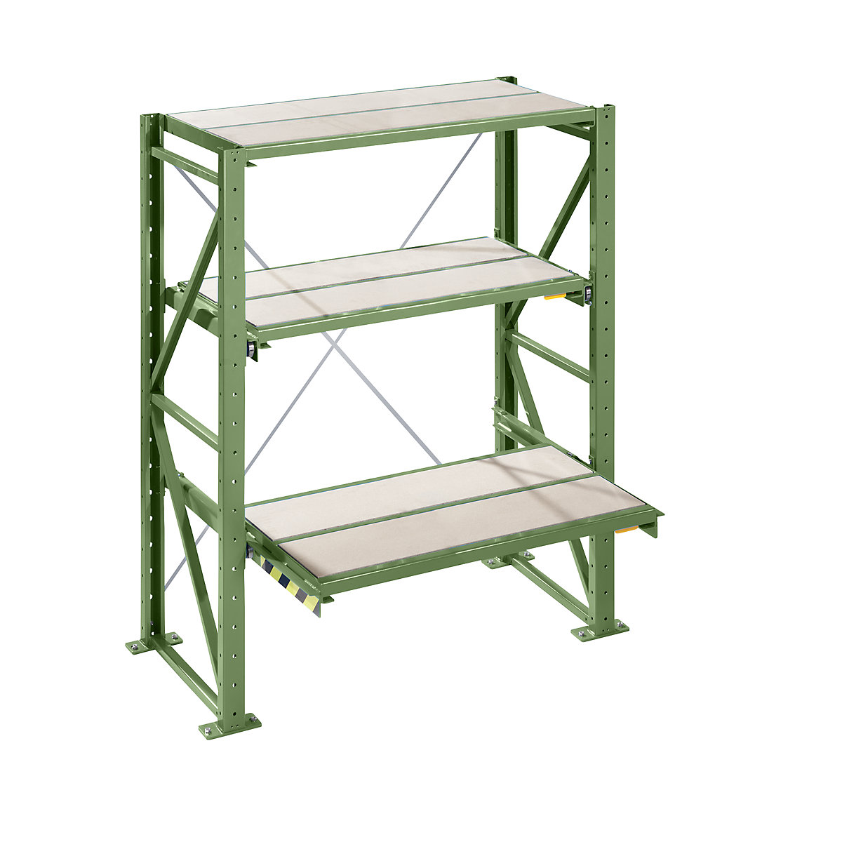 Rayonnage à tablettes coulissantes pour charges lourdes – LISTA (Illustration du produit 2)-1