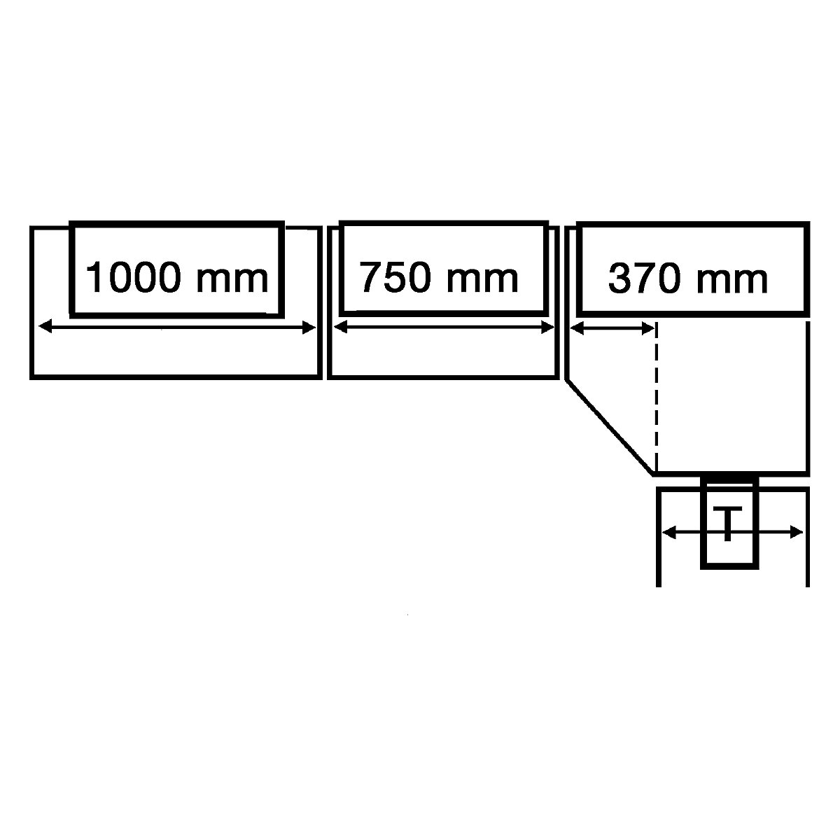 Rayonnage de bureau modulaire avec paroi arrière (Illustration du produit 3)-2