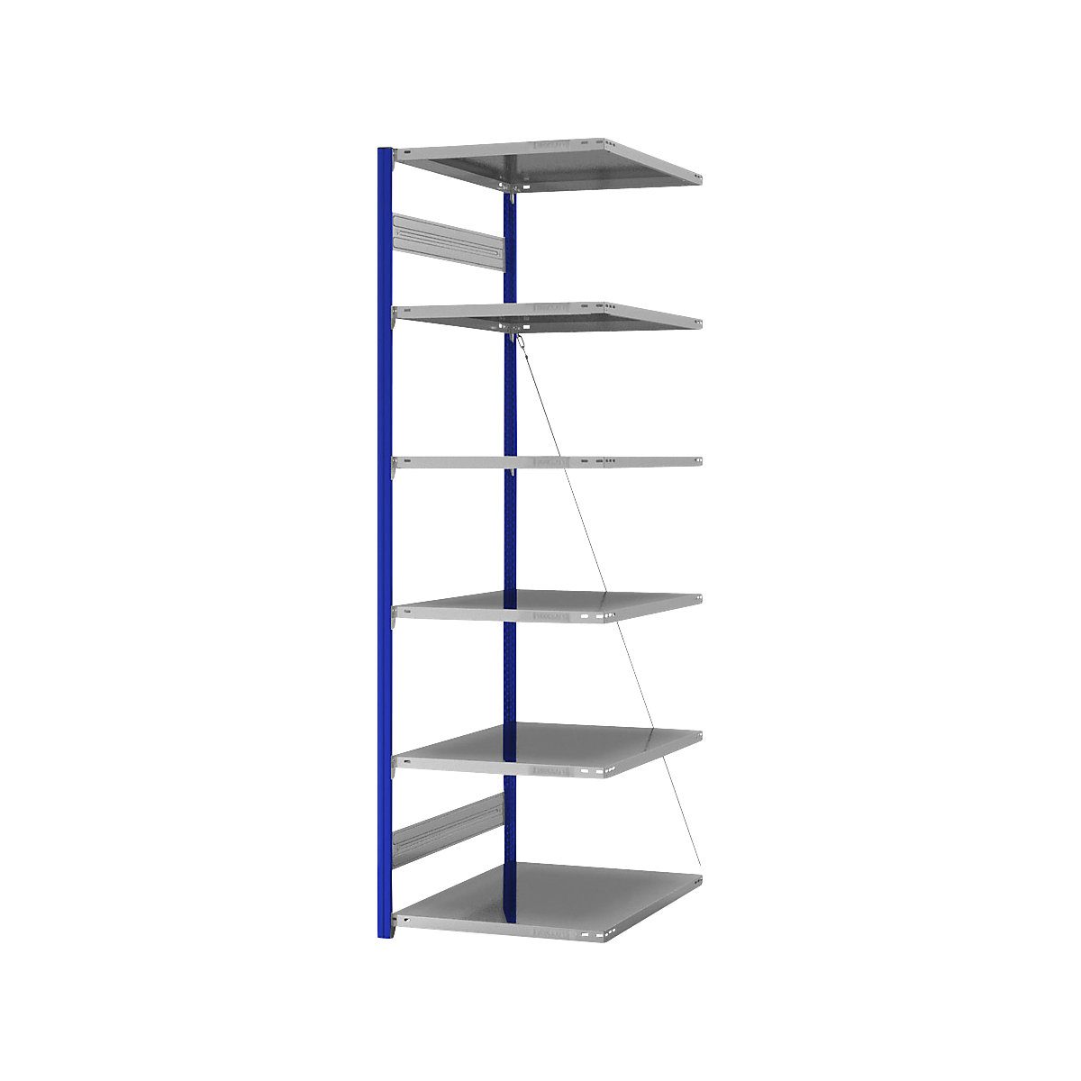 Rayonnage emboîtable, RAL 5010, version légère - eurokraft pro