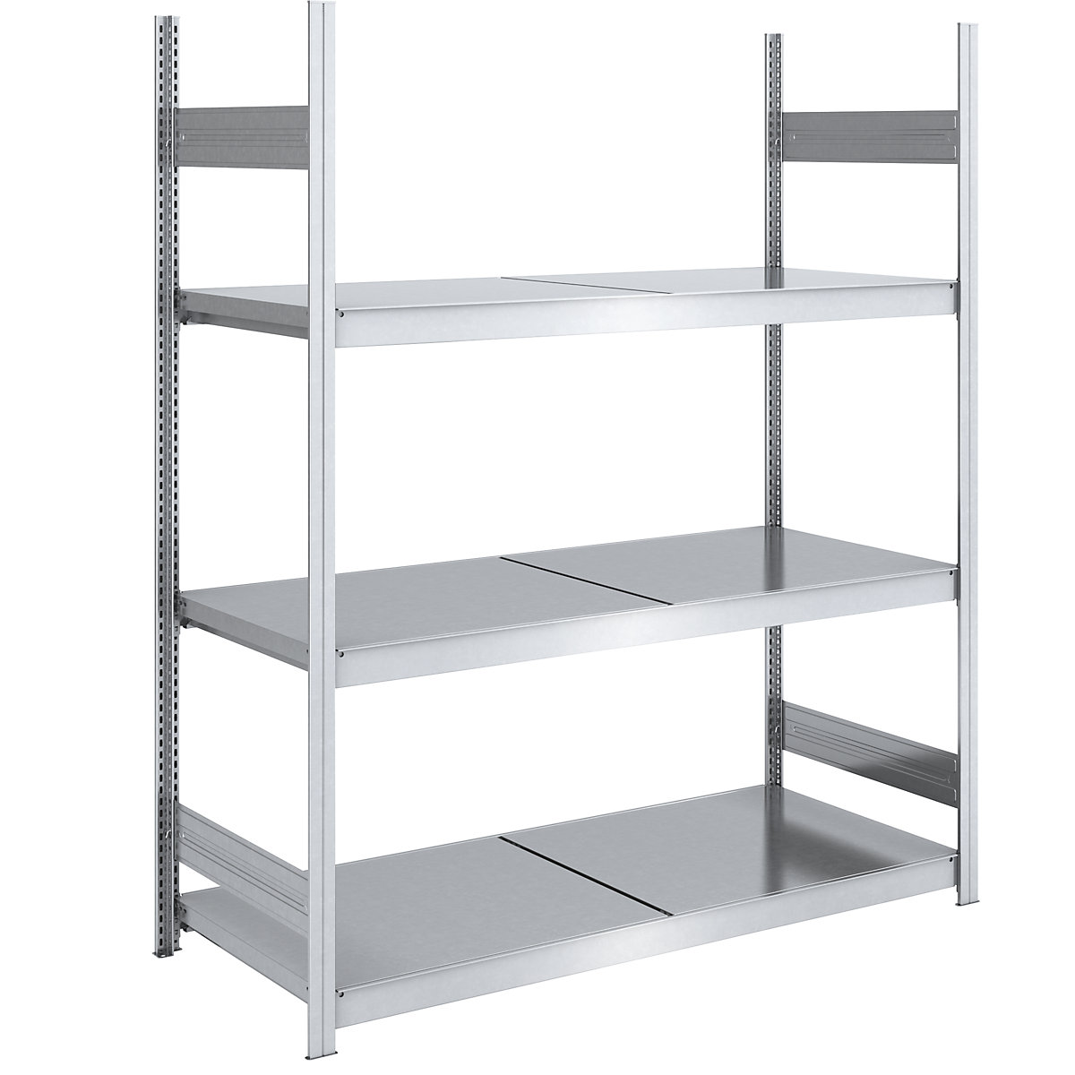 Rayonnage emboîtable extra-large avec tablettes en acier &ndash; hofe