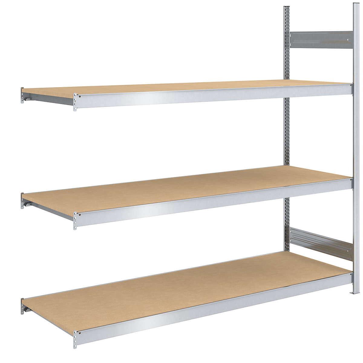 Rayonnage emboîtable extra-large avec tablettes en aggloméré - hofe