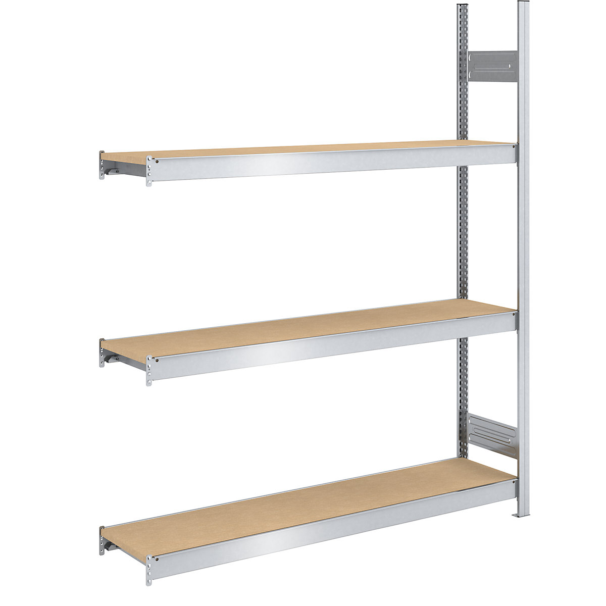 Rayonnage emboîtable extra-large avec tablettes en aggloméré – hofe, hauteur 2000 mm, largeur 1500 mm, charge max. admissible par rayonnage 1200 kg, profondeur 400 mm, rayonnage additionnel-9