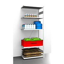 l x p 975 x 685 mm, rayonnage additionnel