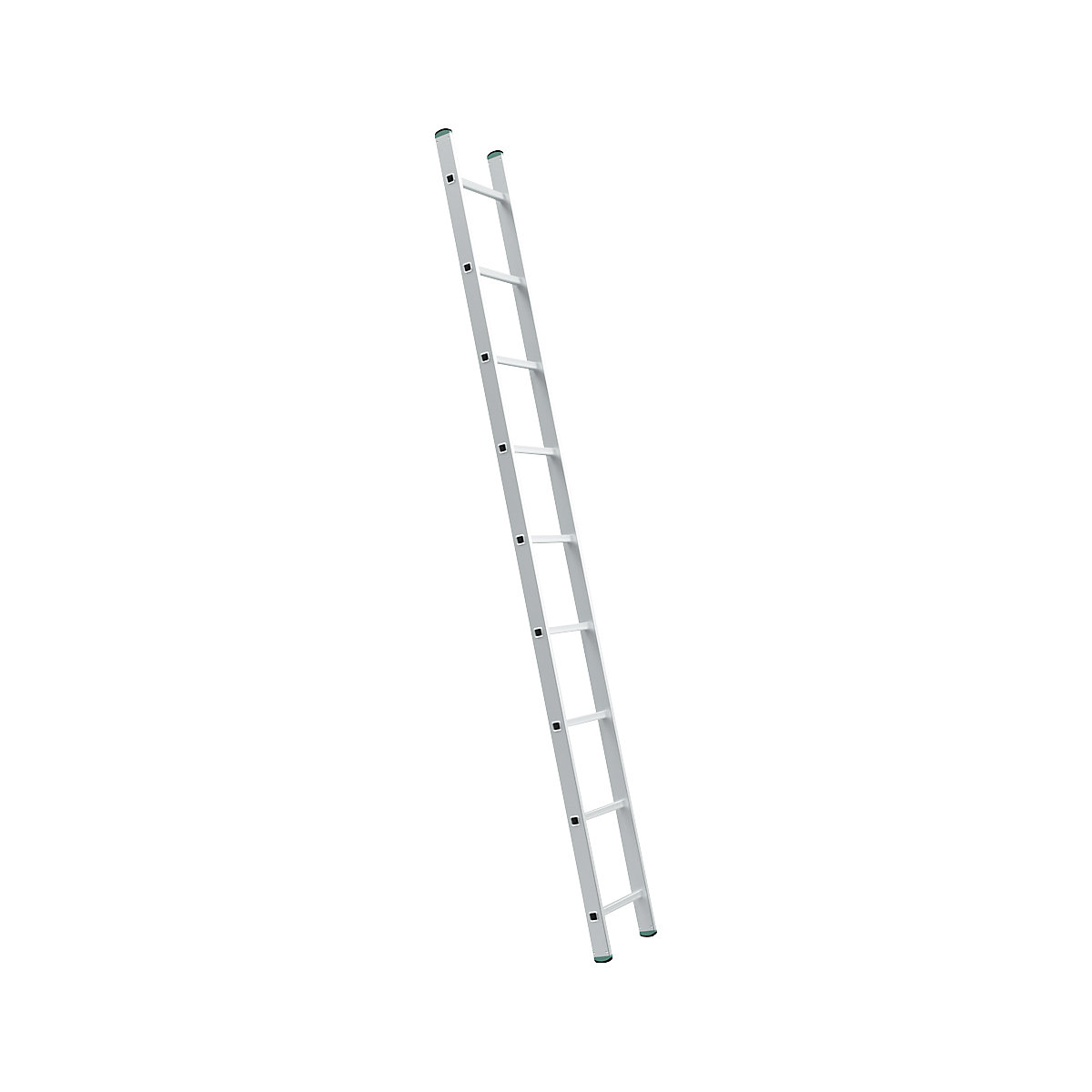 Hliníkový príložný rebrík, s priečkami, šírka 340 mm, 9 priečok-4