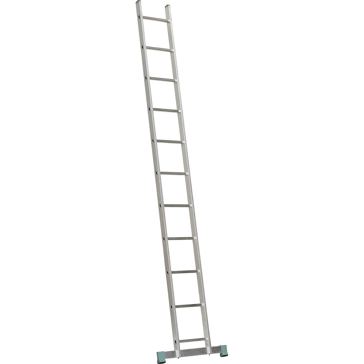 Hliníkový príložný rebrík, s priečkami, šírka 340 mm, 11 priečok-6
