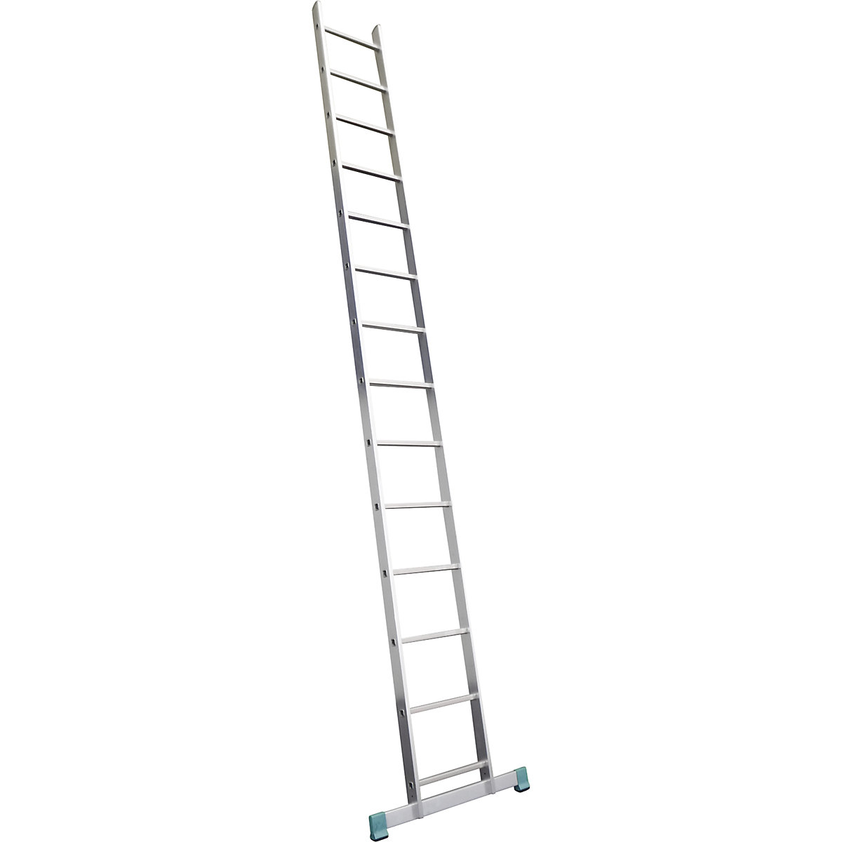 Hliníkový príložný rebrík, s priečkami, šírka 340 mm, 14 priečok-2