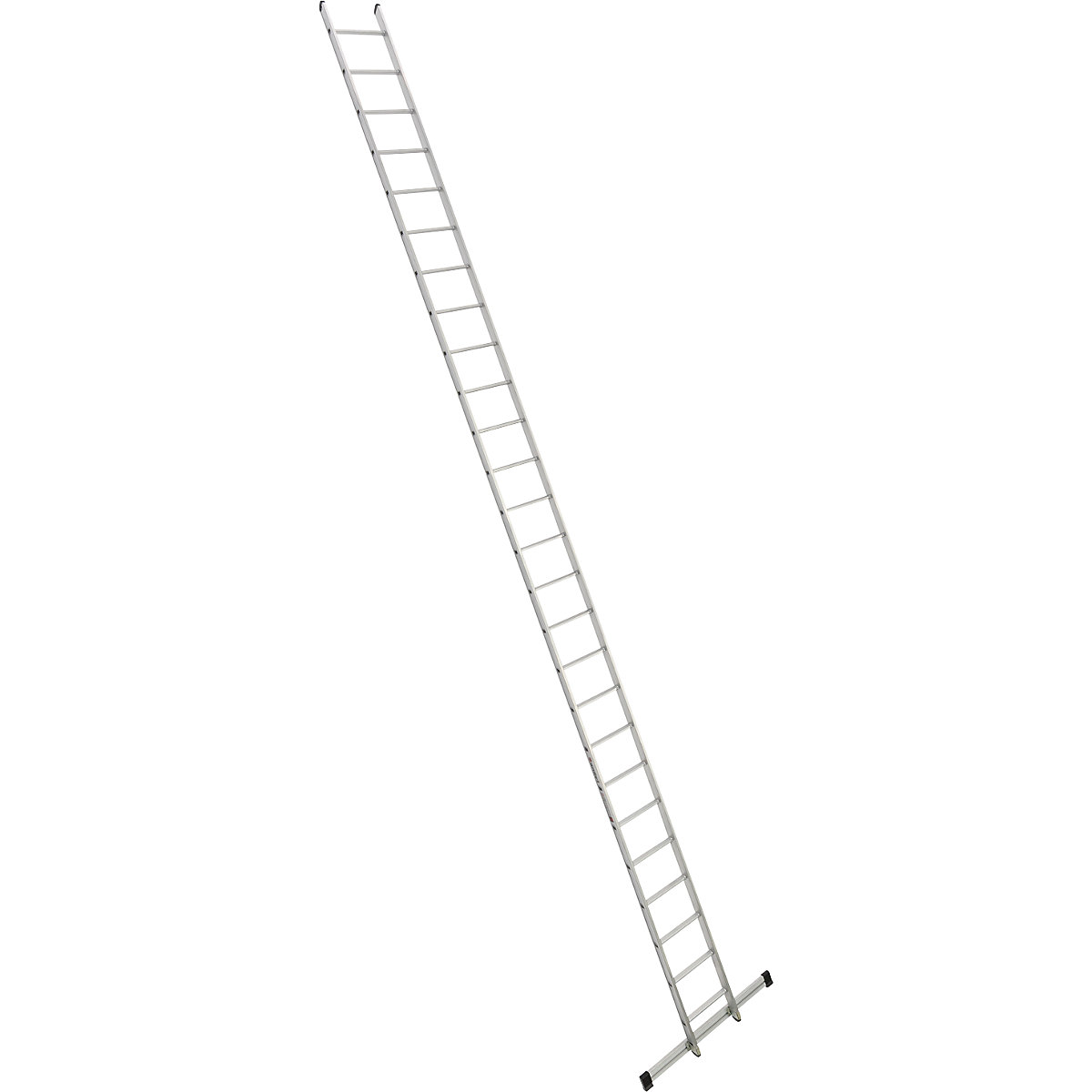 Príložný rebrík s priečkami – euroline, šírka 410 mm, 26 priečok s priečnikom-7