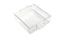 Gaveta transparente, poliestireno