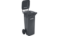 Contenedor de basura grande de plástico, conforme a DIN EN 840