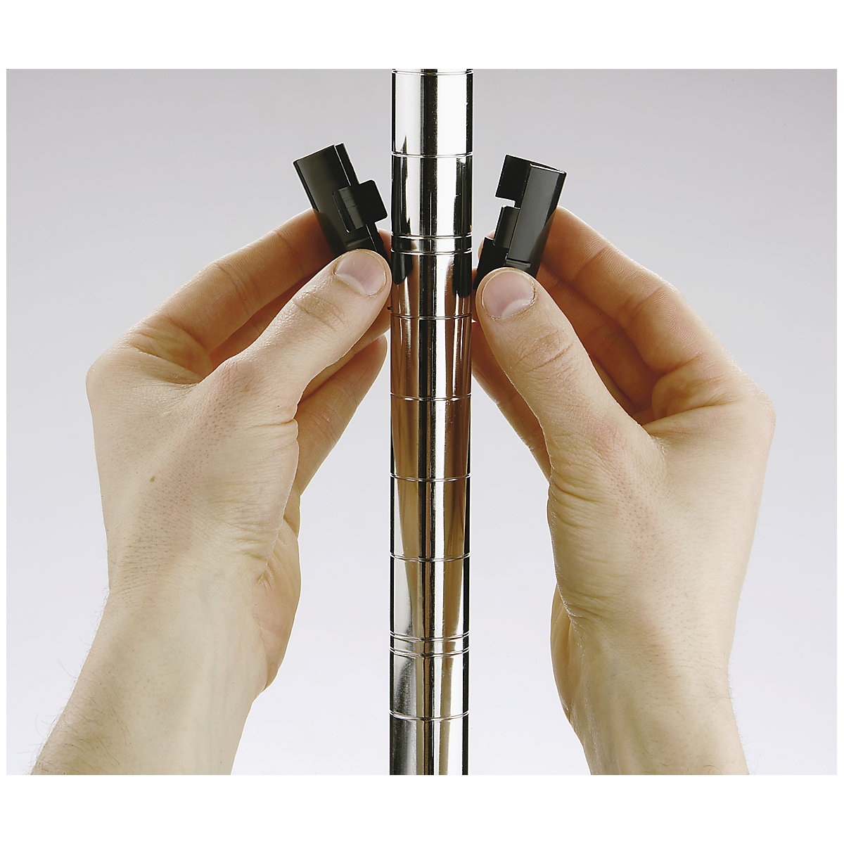 Mriežkový regál z oceľového drôtu, pochrómovaný (Zobrazenie produktu 4)-3