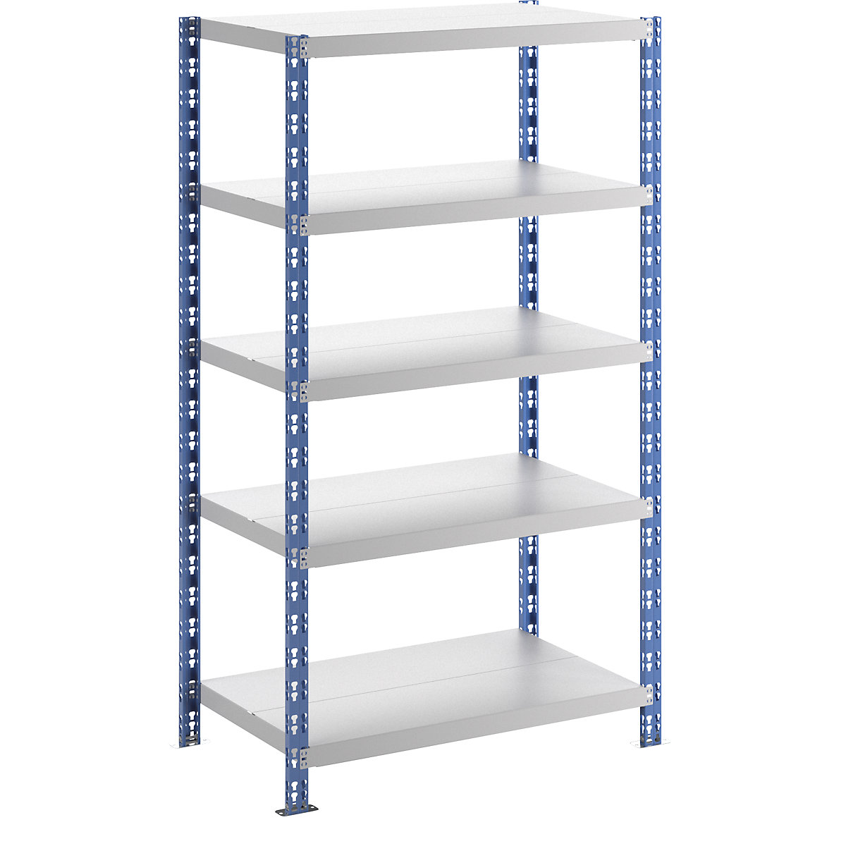 Univerzální zásuvný regál, stabilní – eurokraft basic, police z ocelového plechu, v x š x h 1820 x 1050 x 600 mm, základní regál-21