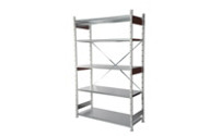 Magazynowy regał wtykowy, ocynkowane półki