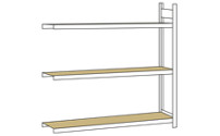 Weitspannregal, mit Spanplatte, Höhe 2000 mm