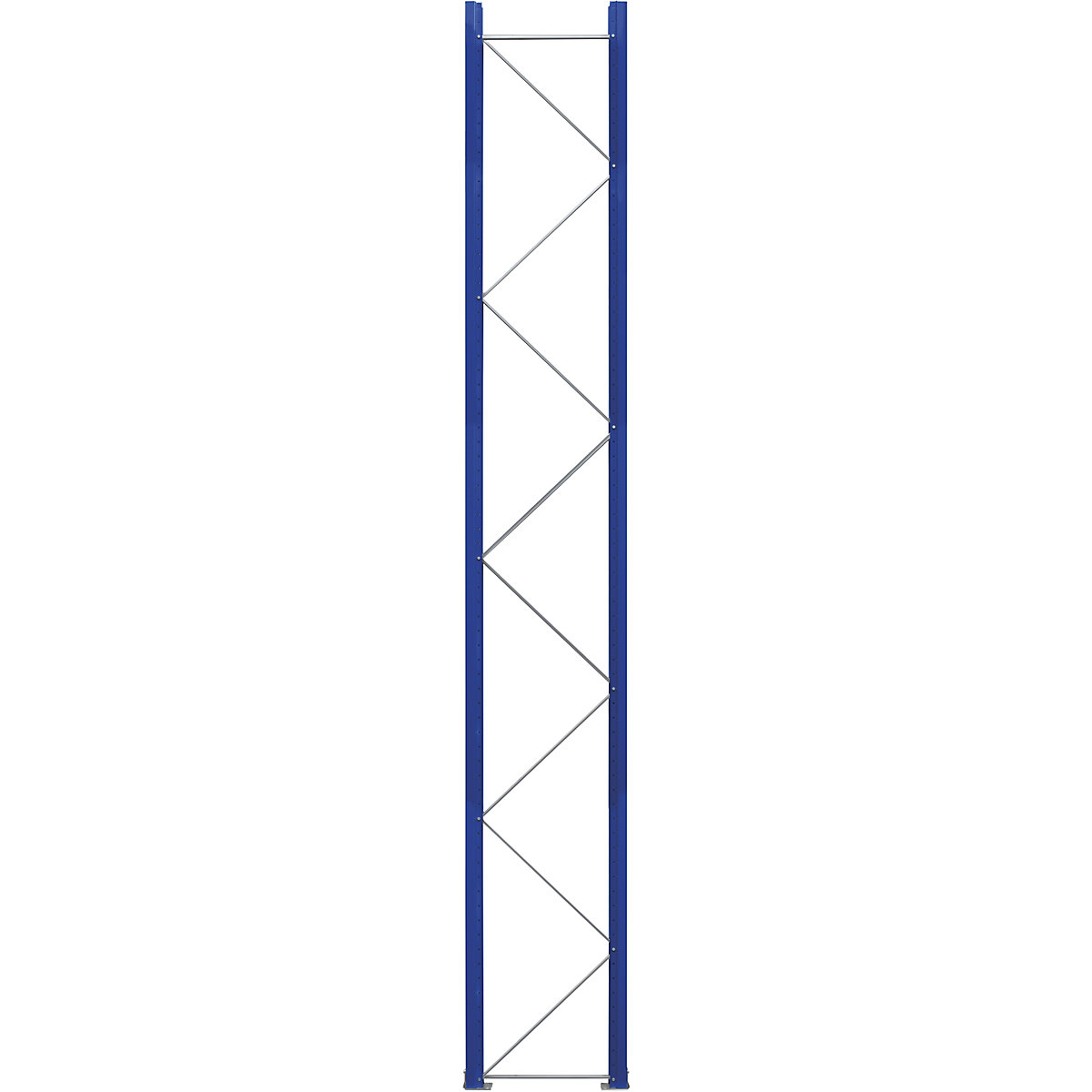 Palettenregal-Stützrahmen, vormontiert eurokraft pro, Höhe 5250 mm, Tiefe 750 mm-3