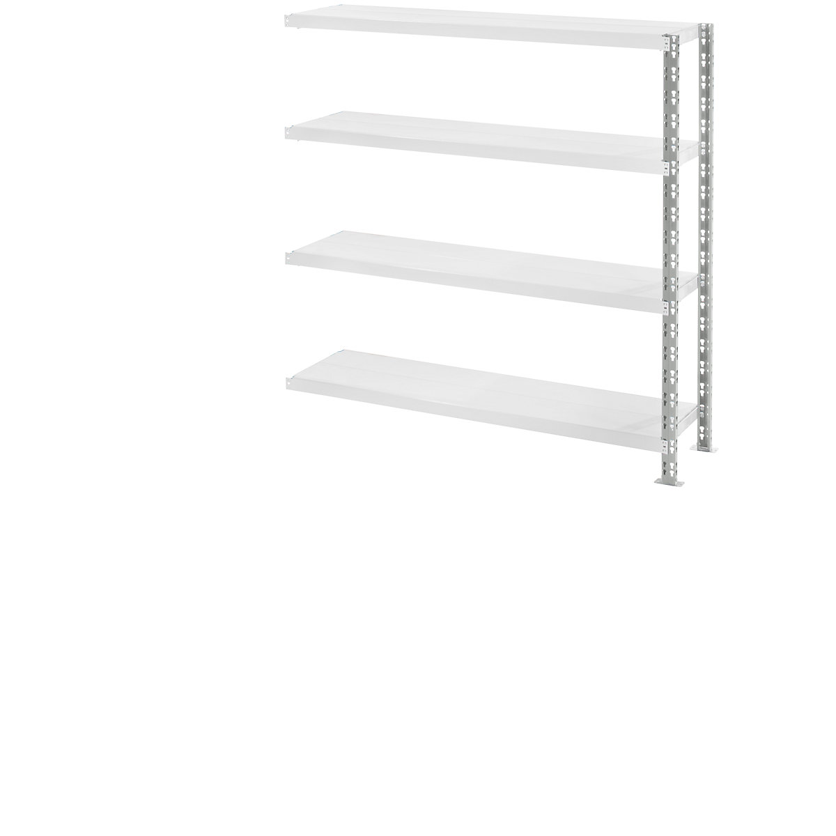Großfachsteckregal mit Stahlblechböden, Tiefe 400 mm, Anbauregal, HxB 1508 x 1525 mm