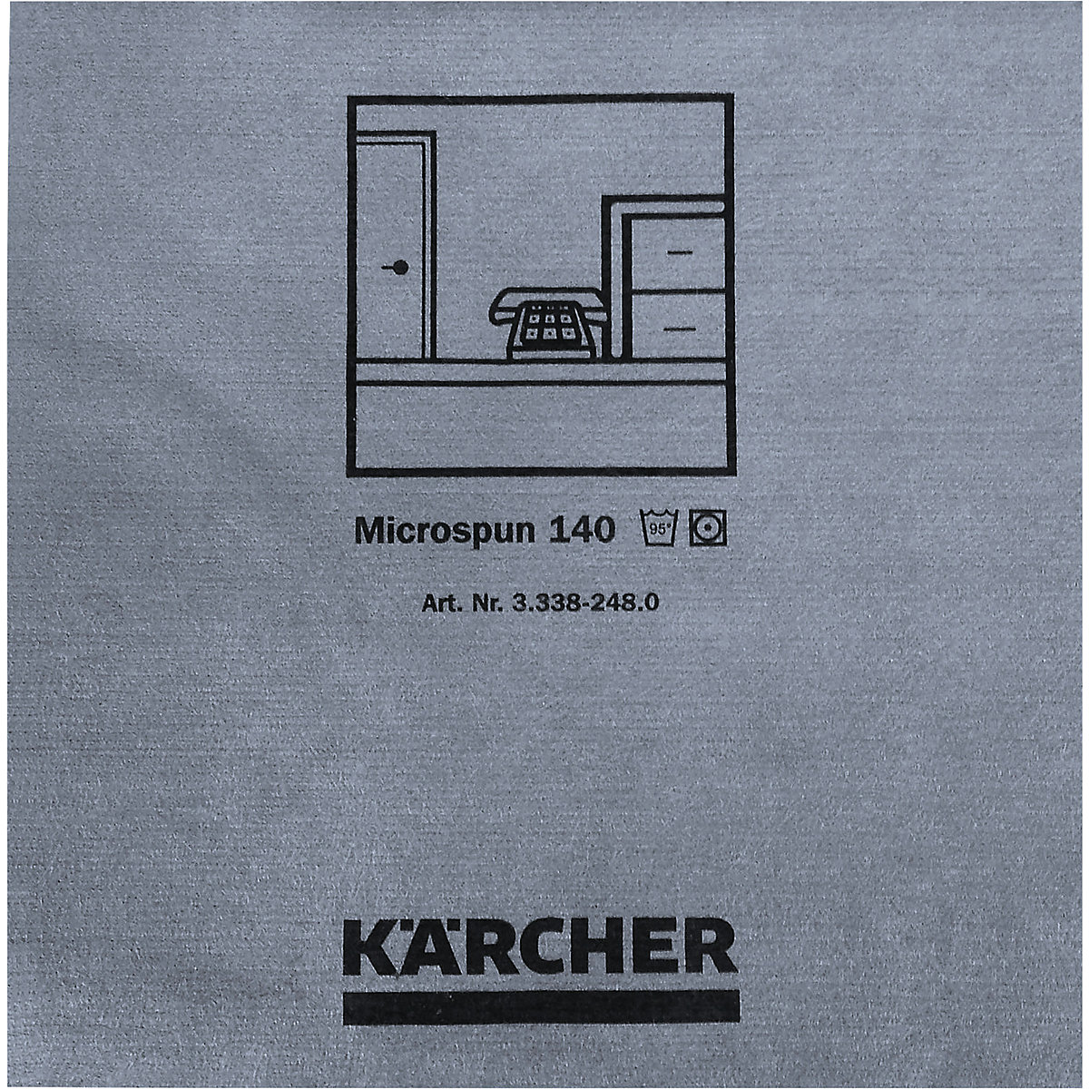 Mikrofasertuch Kärcher, VE 10 Stk, ab 2 VE, blau