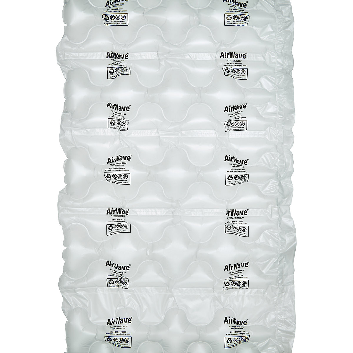 Film pour coussins d'air AirWave®, film polyéthylène, longueur 450 m, l x h 420 x 150 mm-3