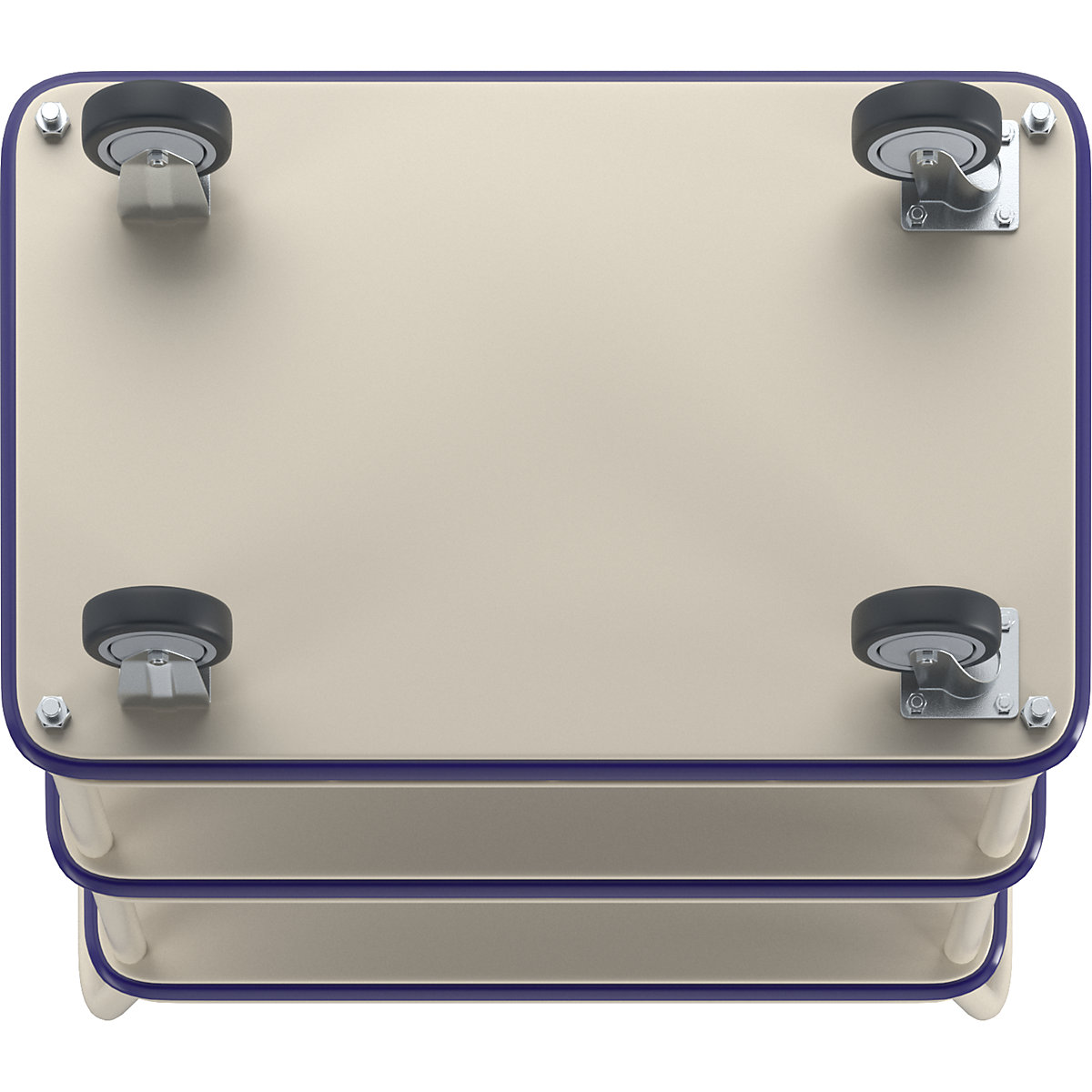 Mesa industrial com rodas (Imagem do produto 2)-1