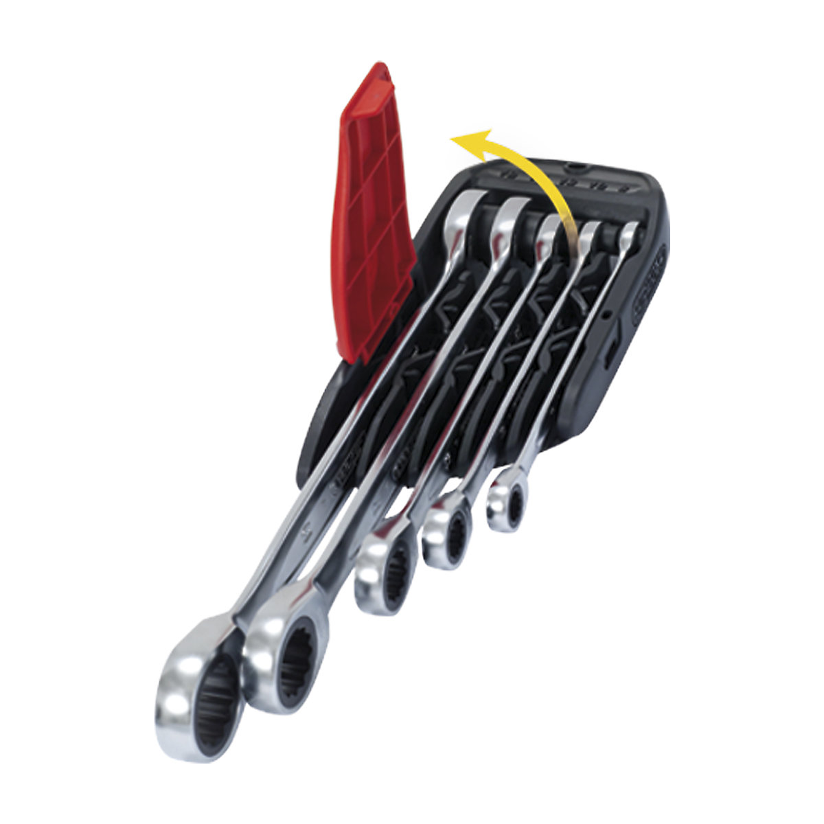 Komplet viličasto-obročastih ključev z ragljo DUO GEARplus® – KS Tools (Slika izdelka 3)-2