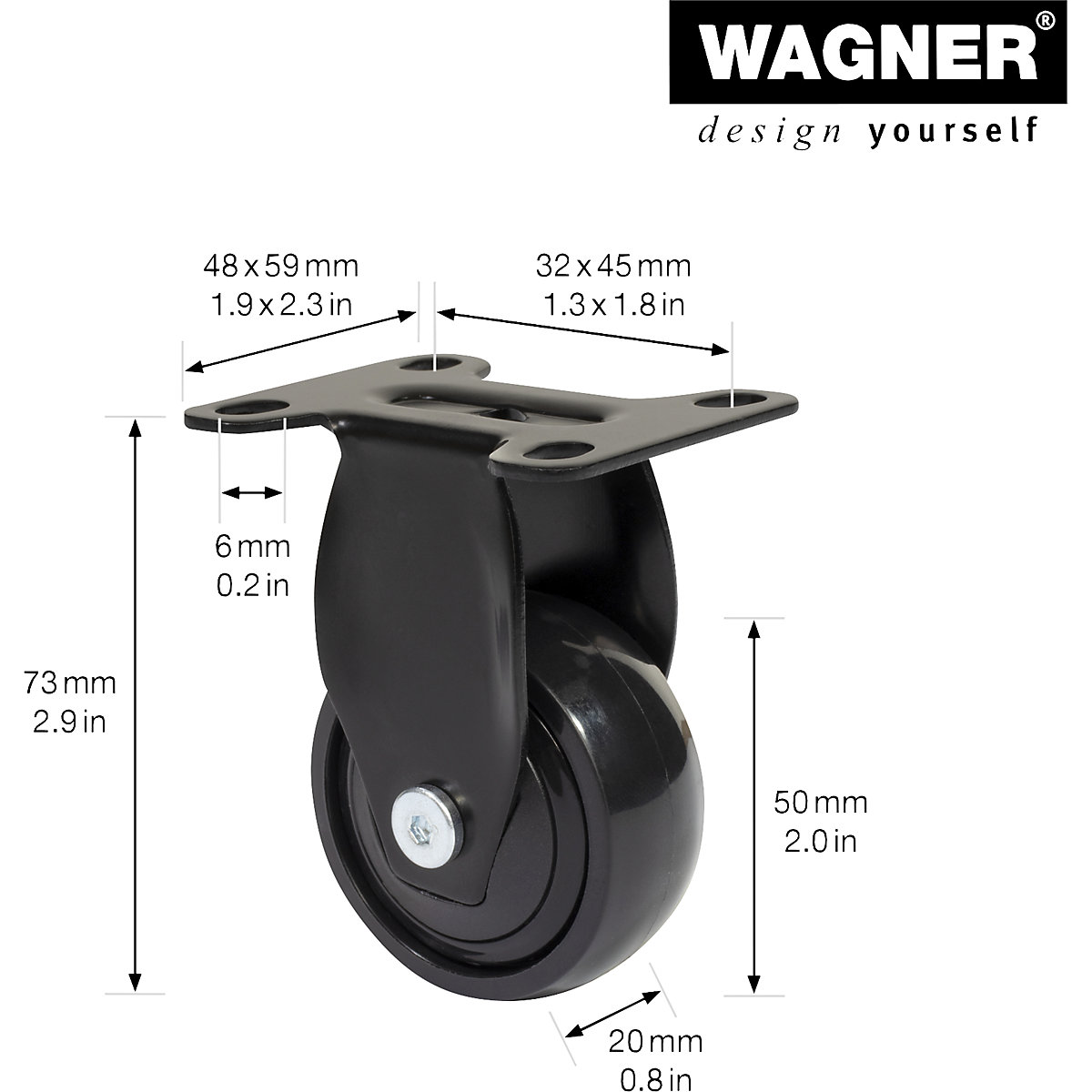 Rodado para móveis 3C-Serie – Wagner (Imagem do produto 2)-1