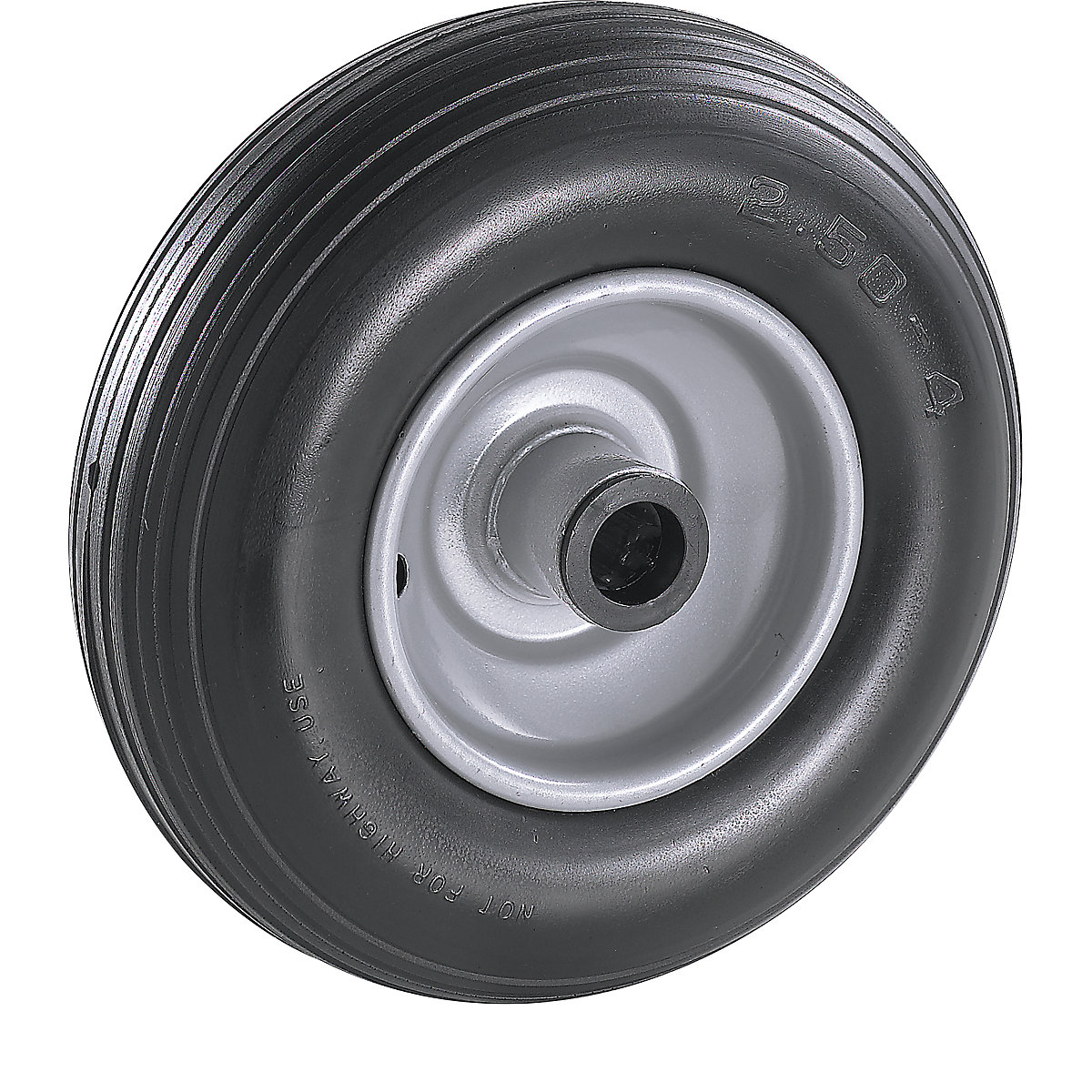 Roue en polyuréthane anti-crevaison, roulement à rouleaux, Ø x largeur roue 210 x 65 mm-2