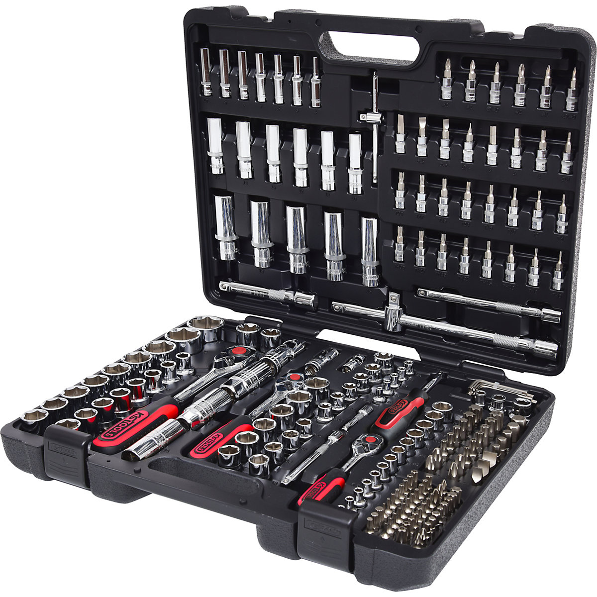 Sada nástrčných klíčů CHROMEplus 1/4'&#x27; + 3/8&#x27;&#x27; + 1/2&#x27;&#x27; – KS Tools (Obrázek výrobku 3)-2