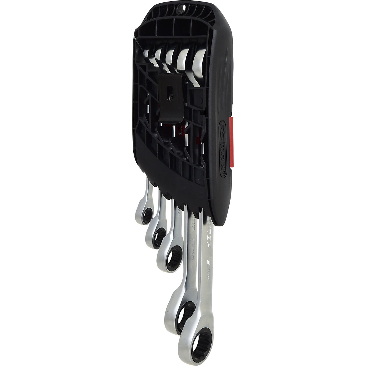 Komplet okasto viličastih ključeva sa čegrtaljkom GEARplus® RINGSTOP, izvedba pod kutom – KS Tools (Prikaz proizvoda 4)-3