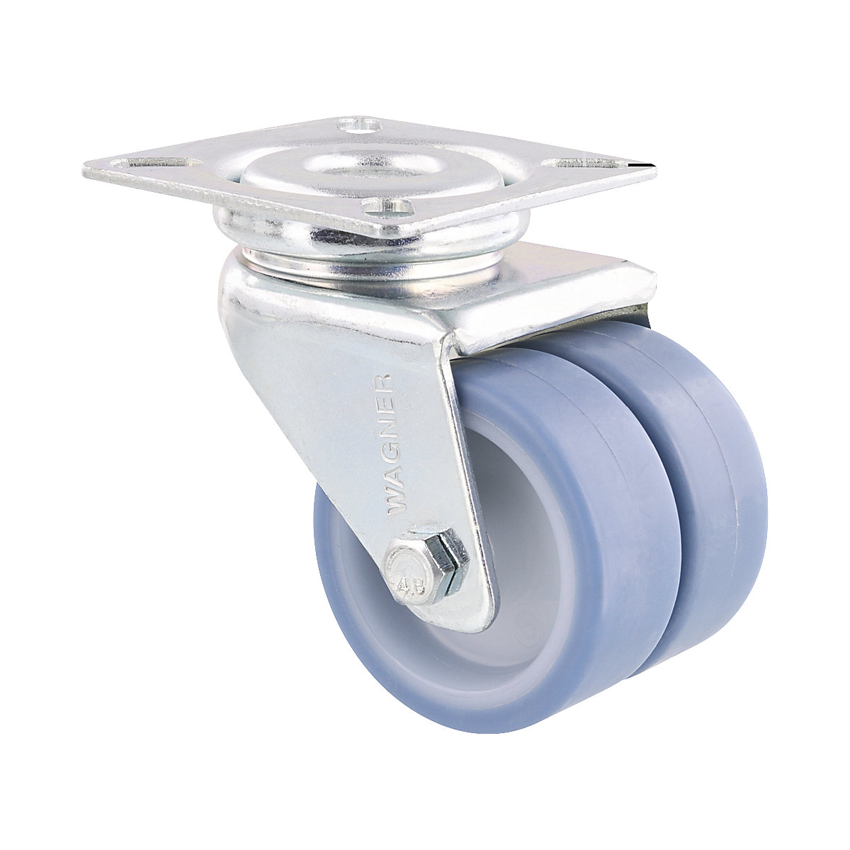 2 Stück Schwerlast Starrrollen, Schiebetor Räder, V-Nut-Rollenrad, V