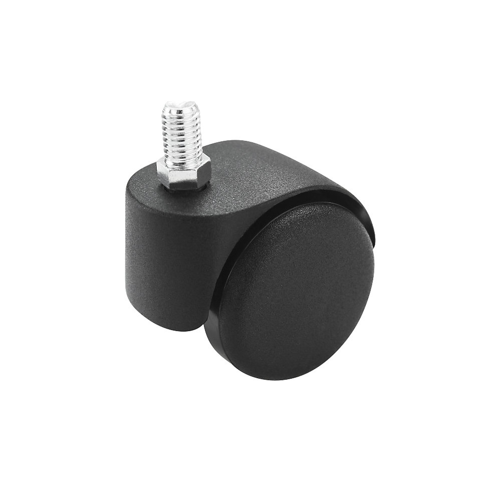 Set Da 5 Ruote Per Sedia Da Ufficio – Diametro 50 Mm, Rotelle Universali Nere A 360° Con Gambo Standard 11 Mm