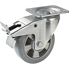 rotella pivottante con fermo doppio