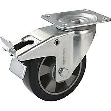 rotella pivottante con fermo doppio