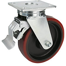 rotella pivottante con fermo doppio