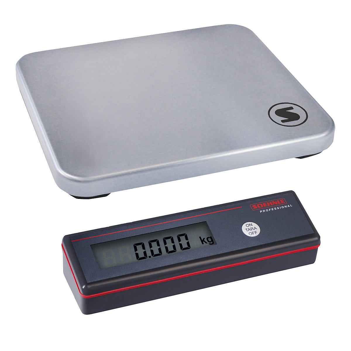 Balance de table – Soehnle, grand plateau de pesée, plage de pesée max. 30 kg, lisibilité 10 g, plateau de pesée 520 x 400 mm