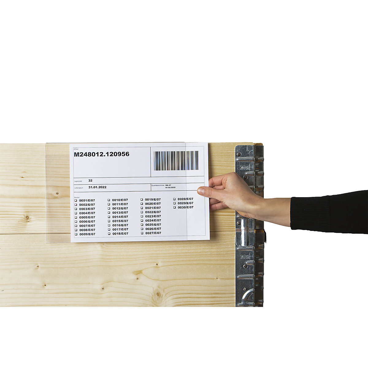 Porte-documents avec réglette d'accrochage (Illustration du produit 3)-2